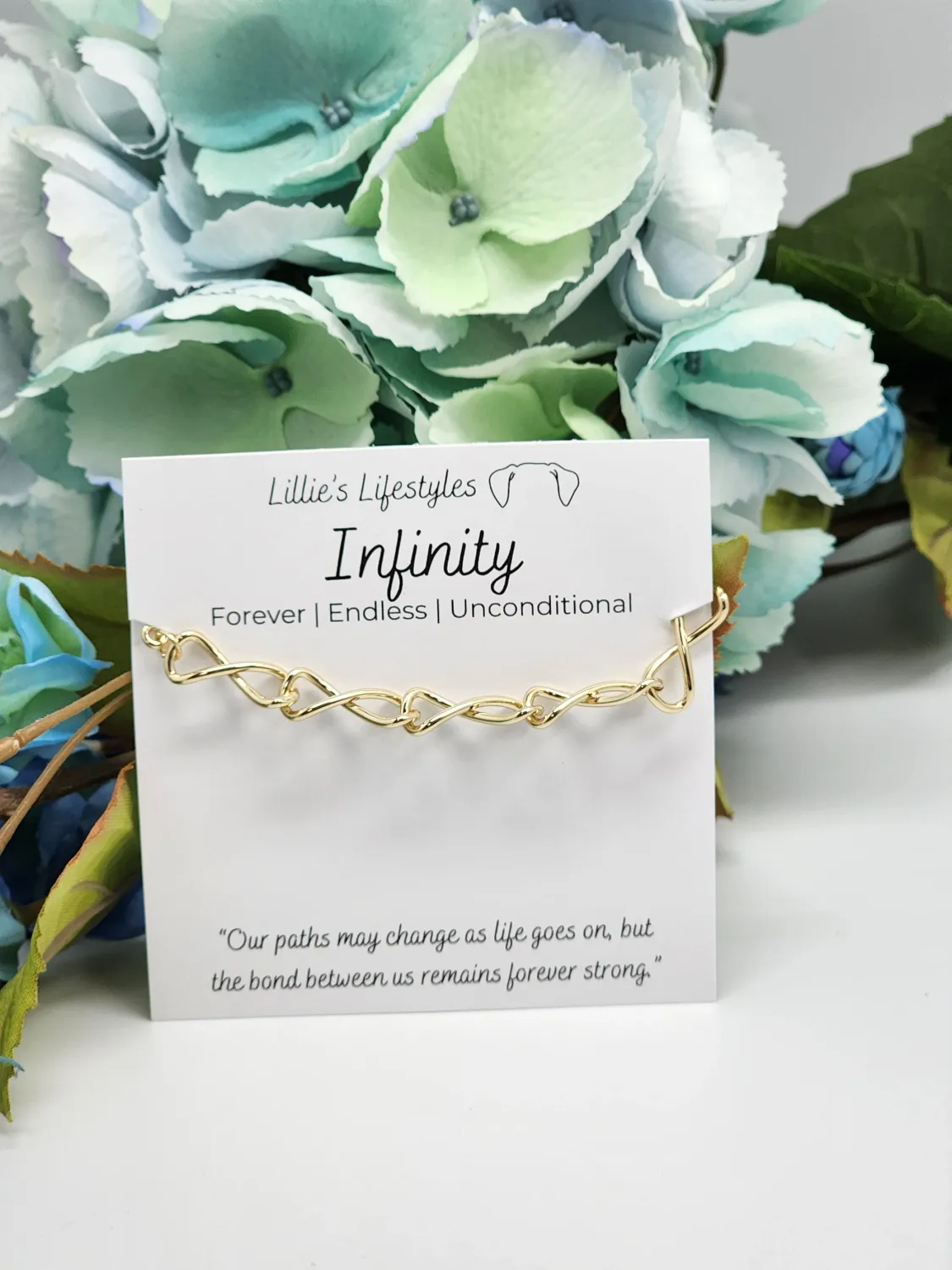 Infinity Bracelet, Color: Gold