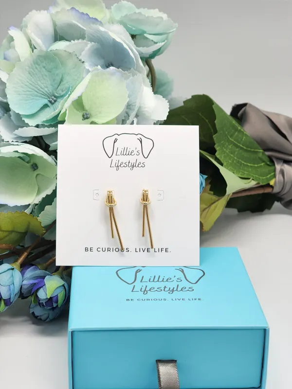 Knot Drop Earrings