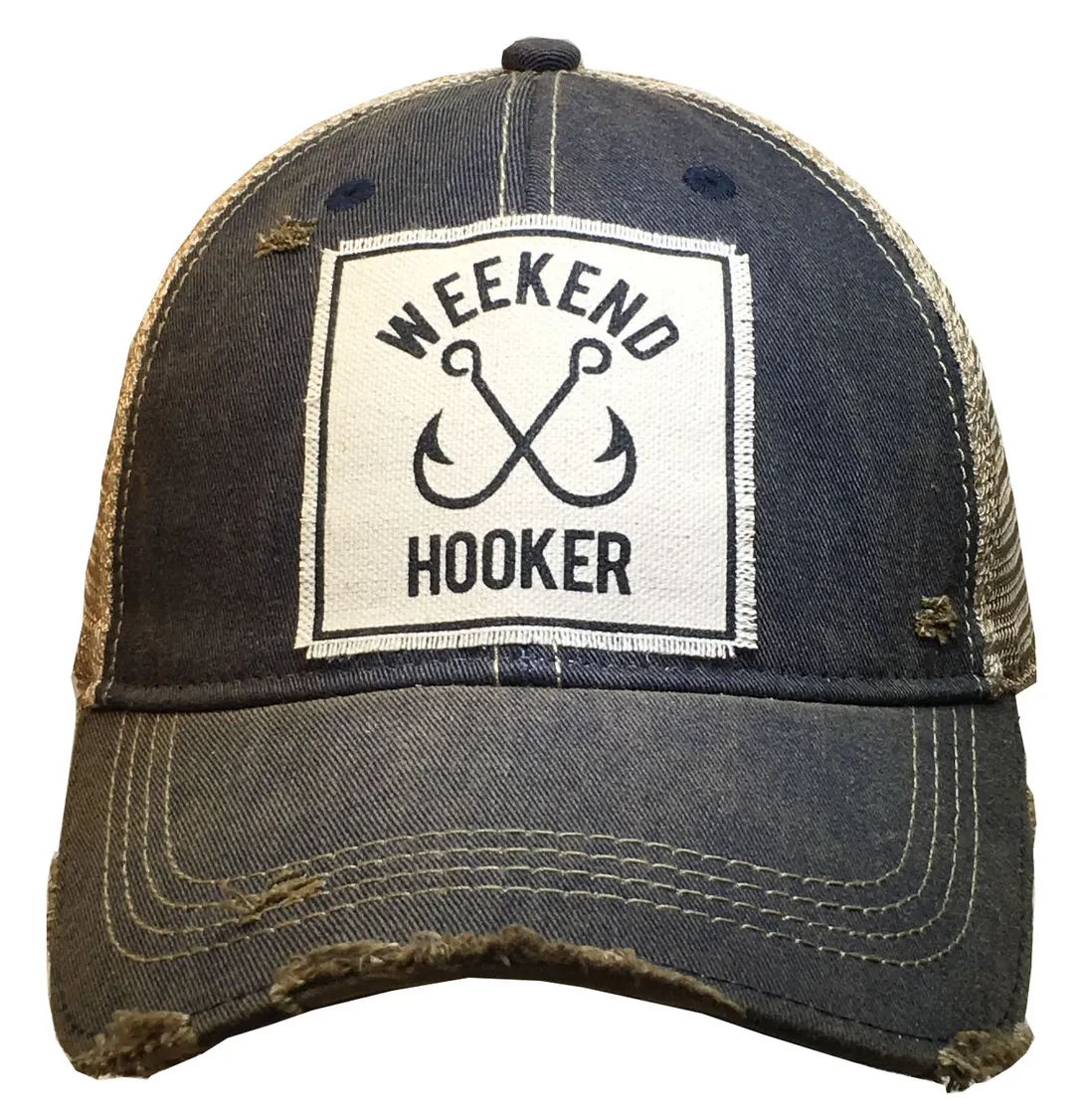 WEEKEND HOOKER DISTRESSED TRUCKER HAT