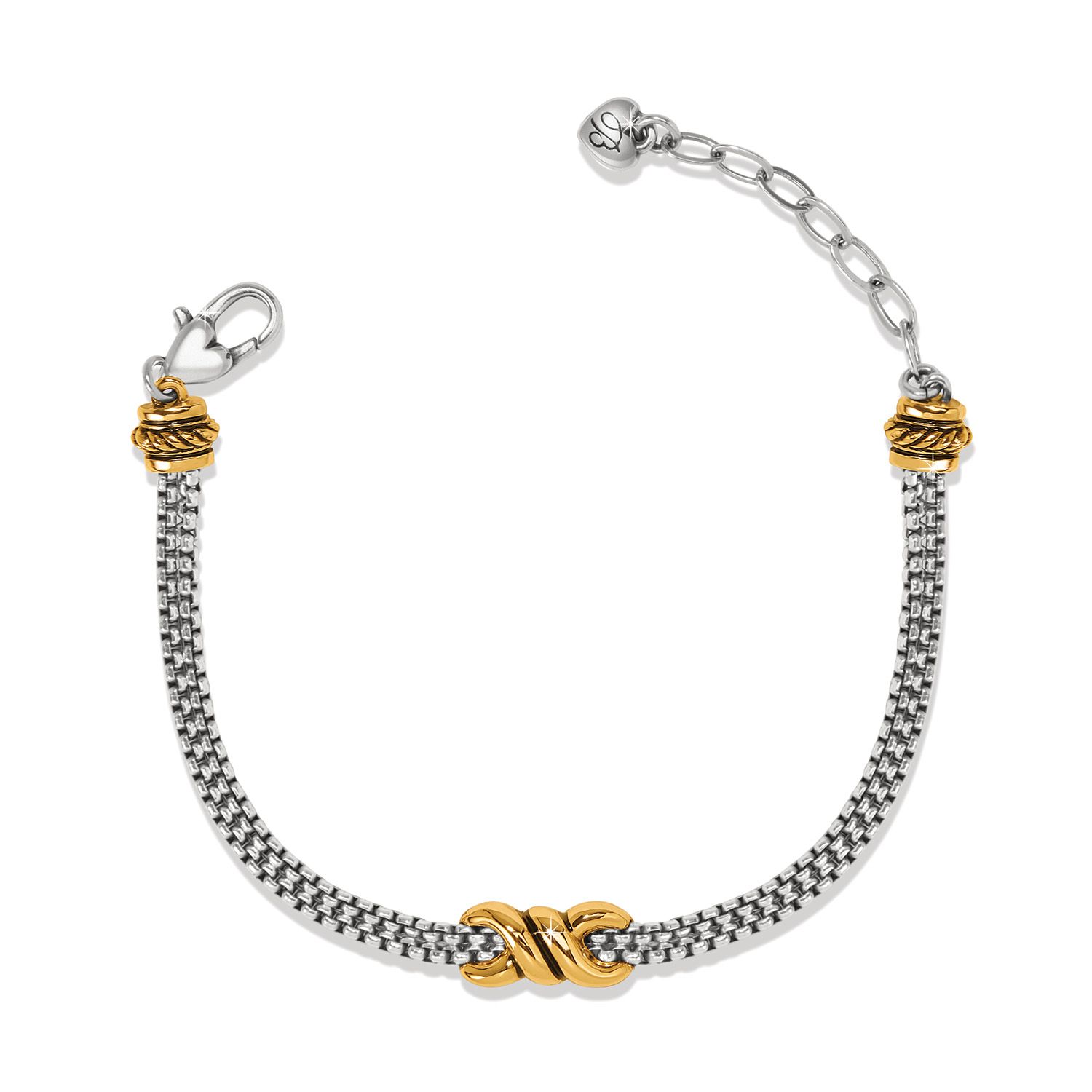 INTERLOK TWIST 2TONE DOUBLE BRACELET