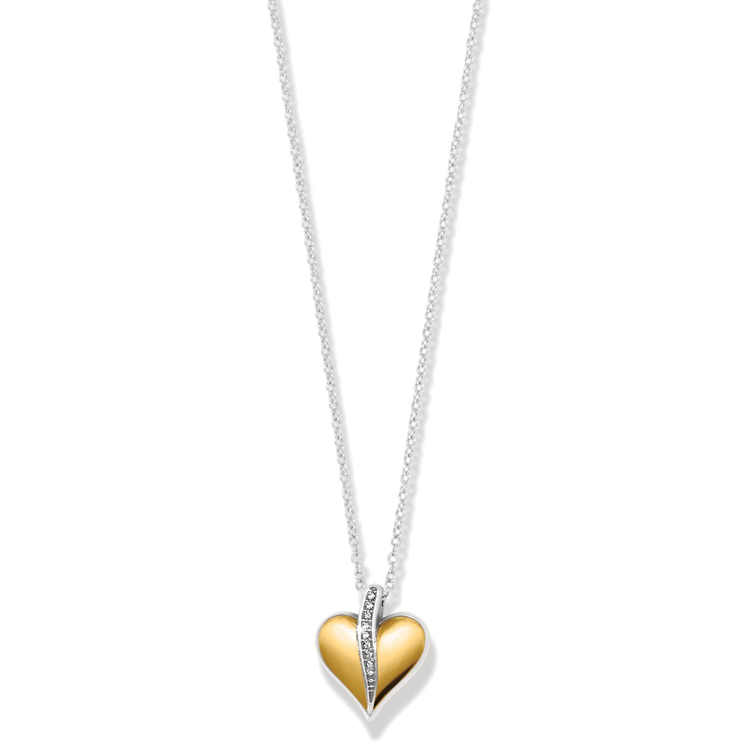 Precious Heart 2Tone Petite Necklace