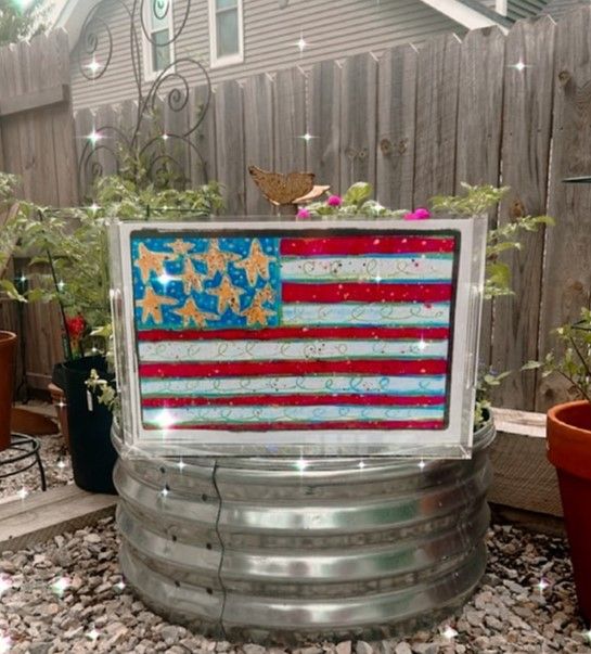 Flag  Insert for Acrylic Serving Tray