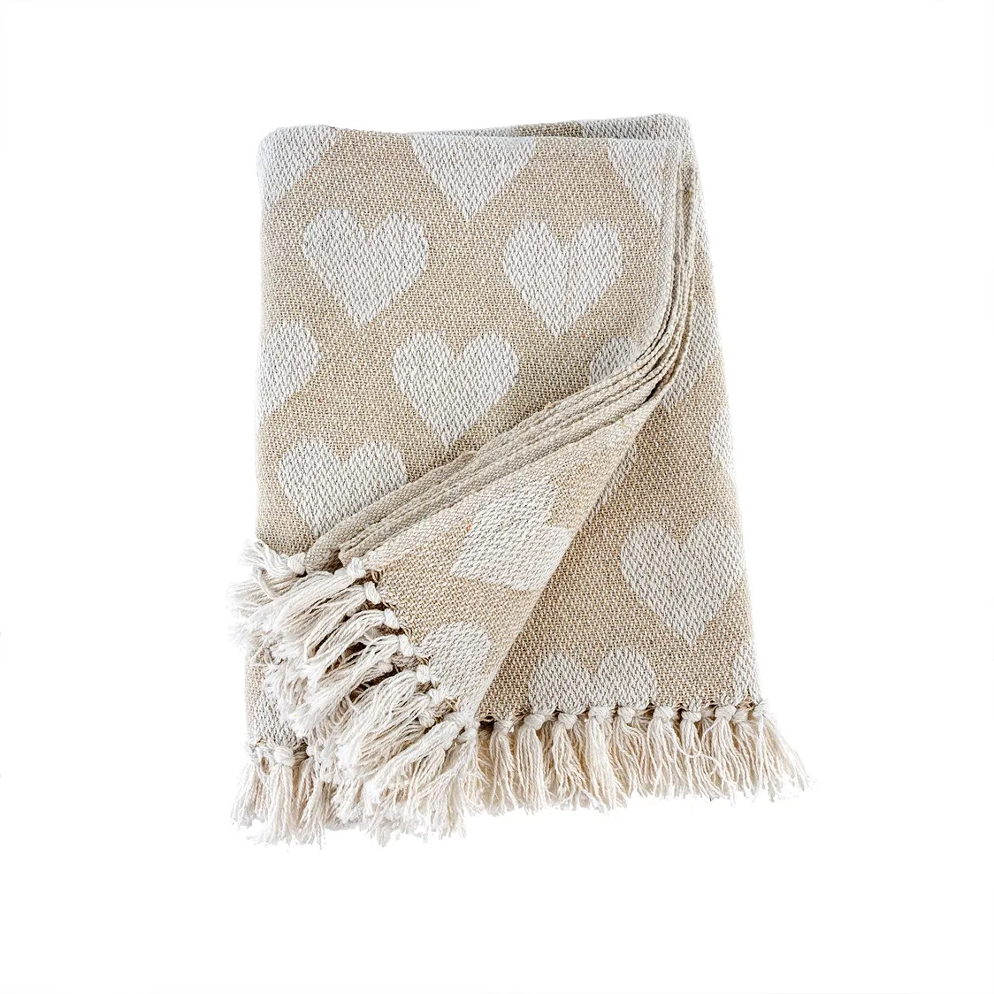 Heart Throw, White