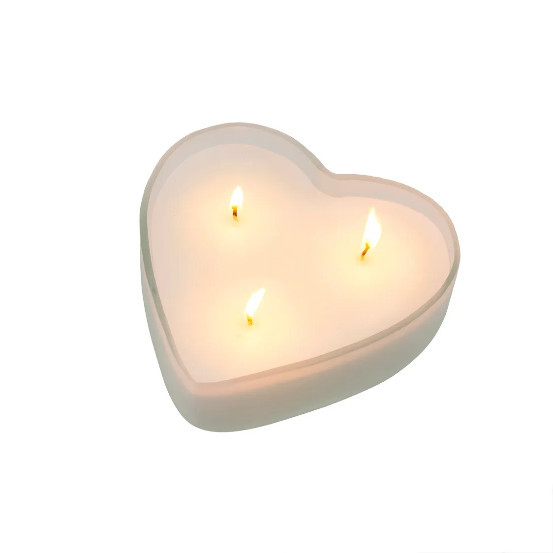 Sweetheart Candle, White - Orange Blossom