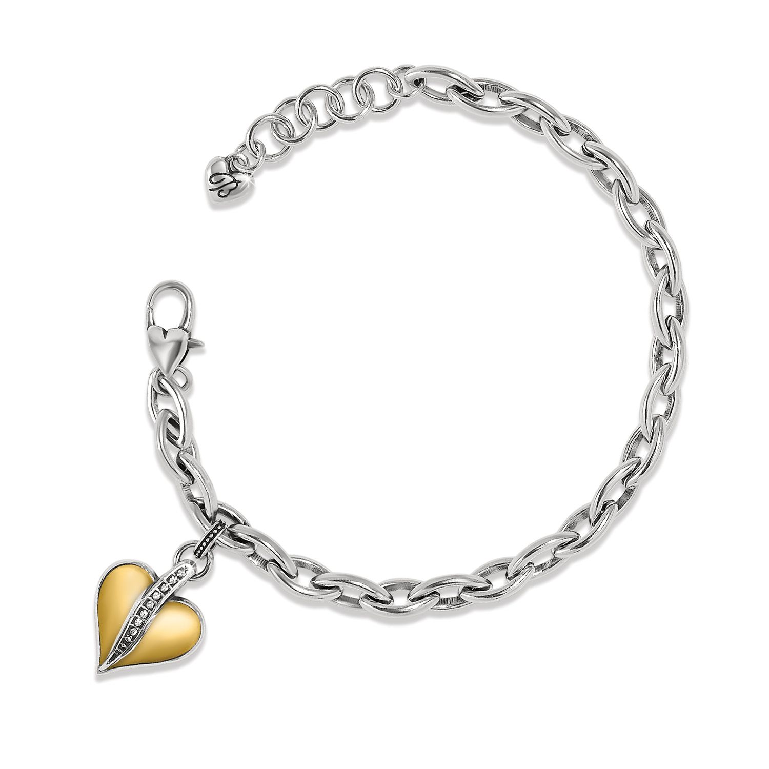 PRECIOUS HEART 2TONE BRACELET