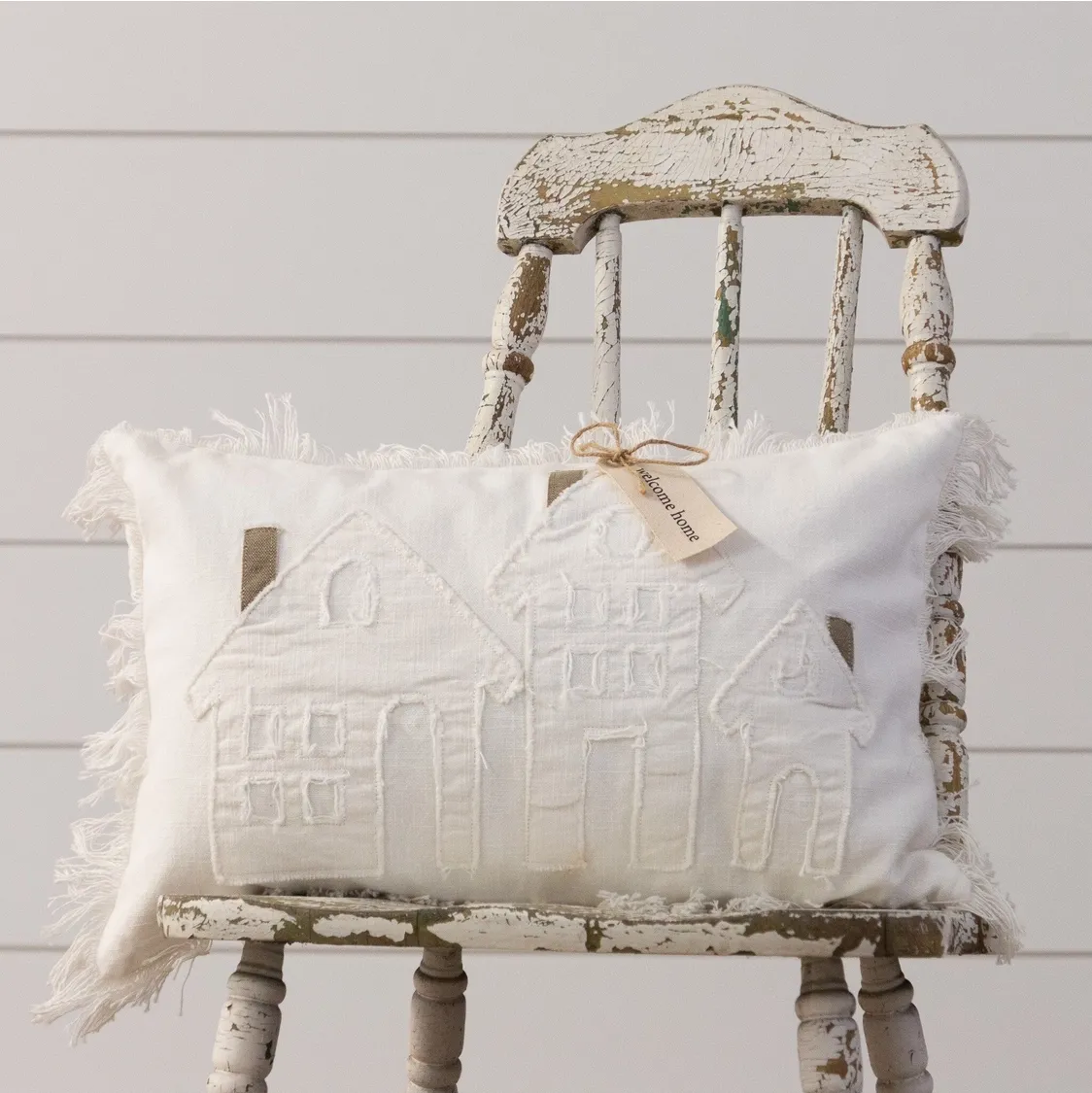 Pillow - Raggedy Welcome Home With Fabric Tag (PC)