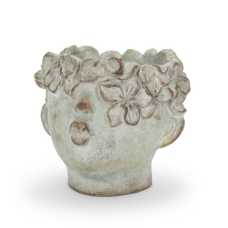 Sm Kissing Face Planter-7&quot; H