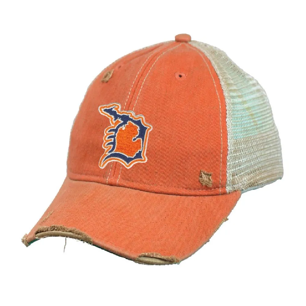 &quot;Michigan D&quot; Distressed Hat