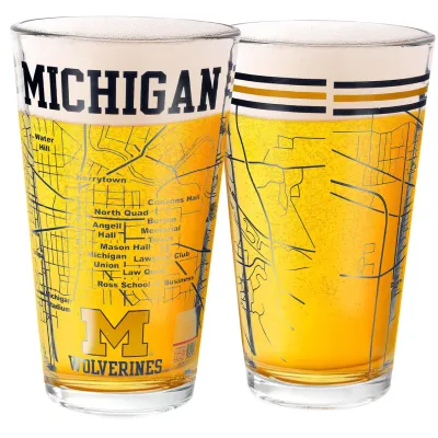 University of Michigan Pint Glasses (Set of 2)