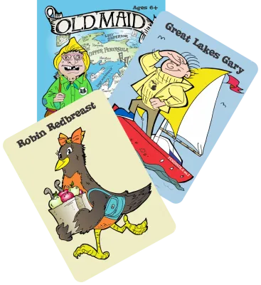 Old Maid in Michigan Jumbo Playing Cards