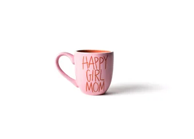Pink Happy Girl Mom Mug