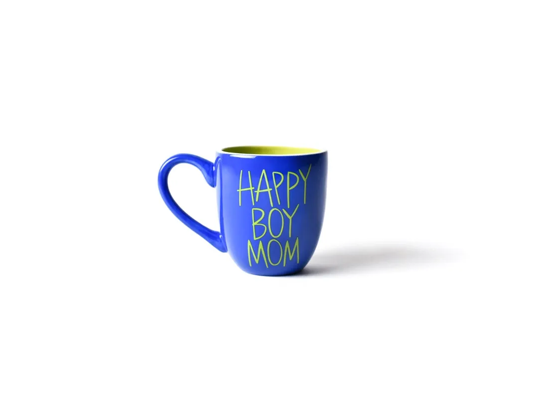 Cobalt Happy Boy Mom Mug