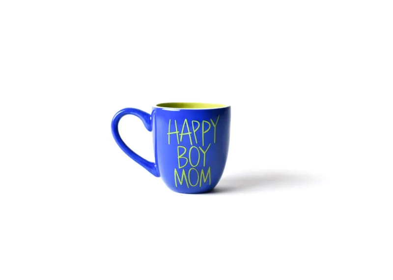 Cobalt Happy Boy Mom Mug