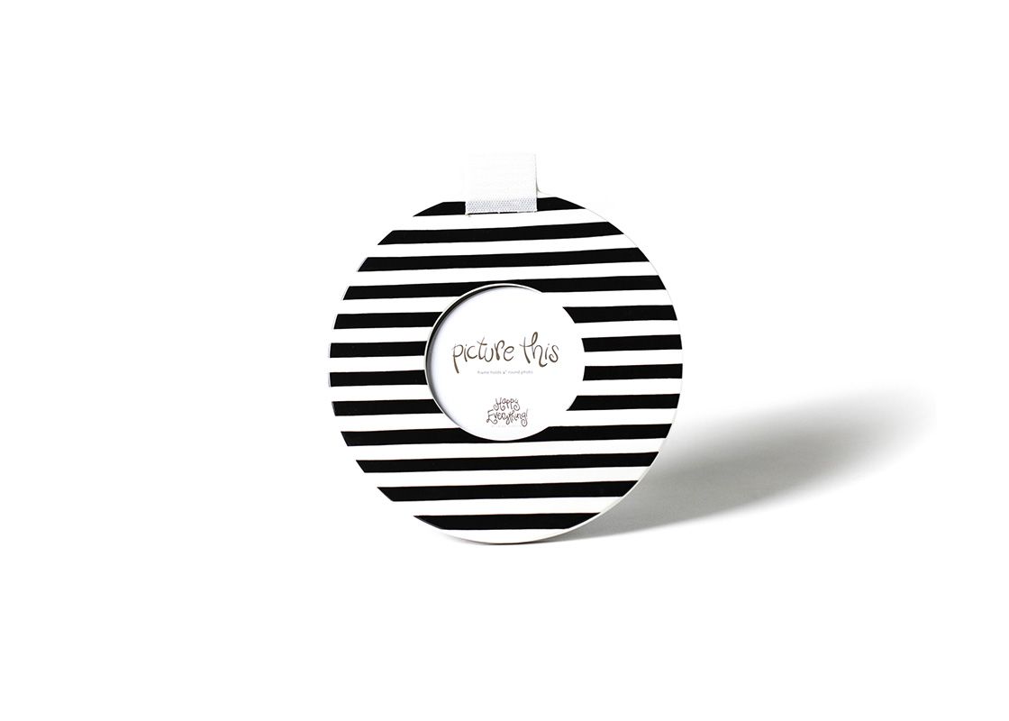 Black Medium Stripe Mini 8.5 Round Frame