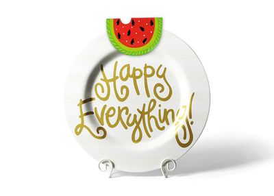 White Stripe Happy Everything Big Platter