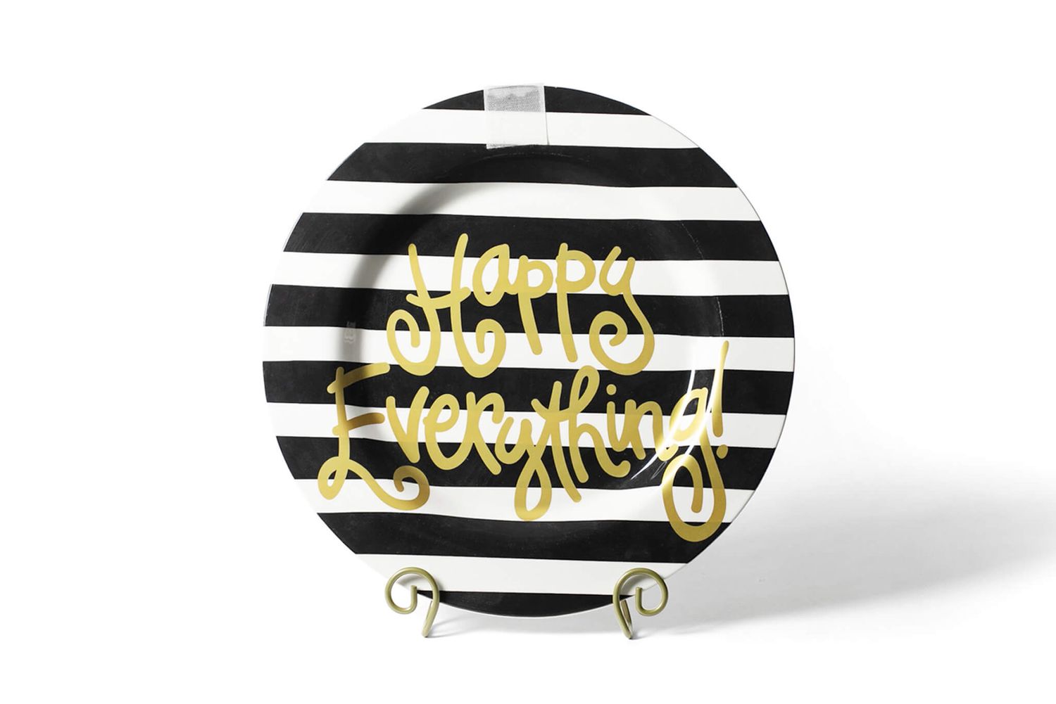 Black Stripe Happy Everything Big Platter