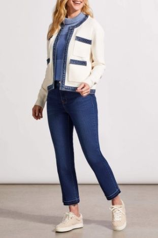 FANCY SWEATER/DENIM JACKET