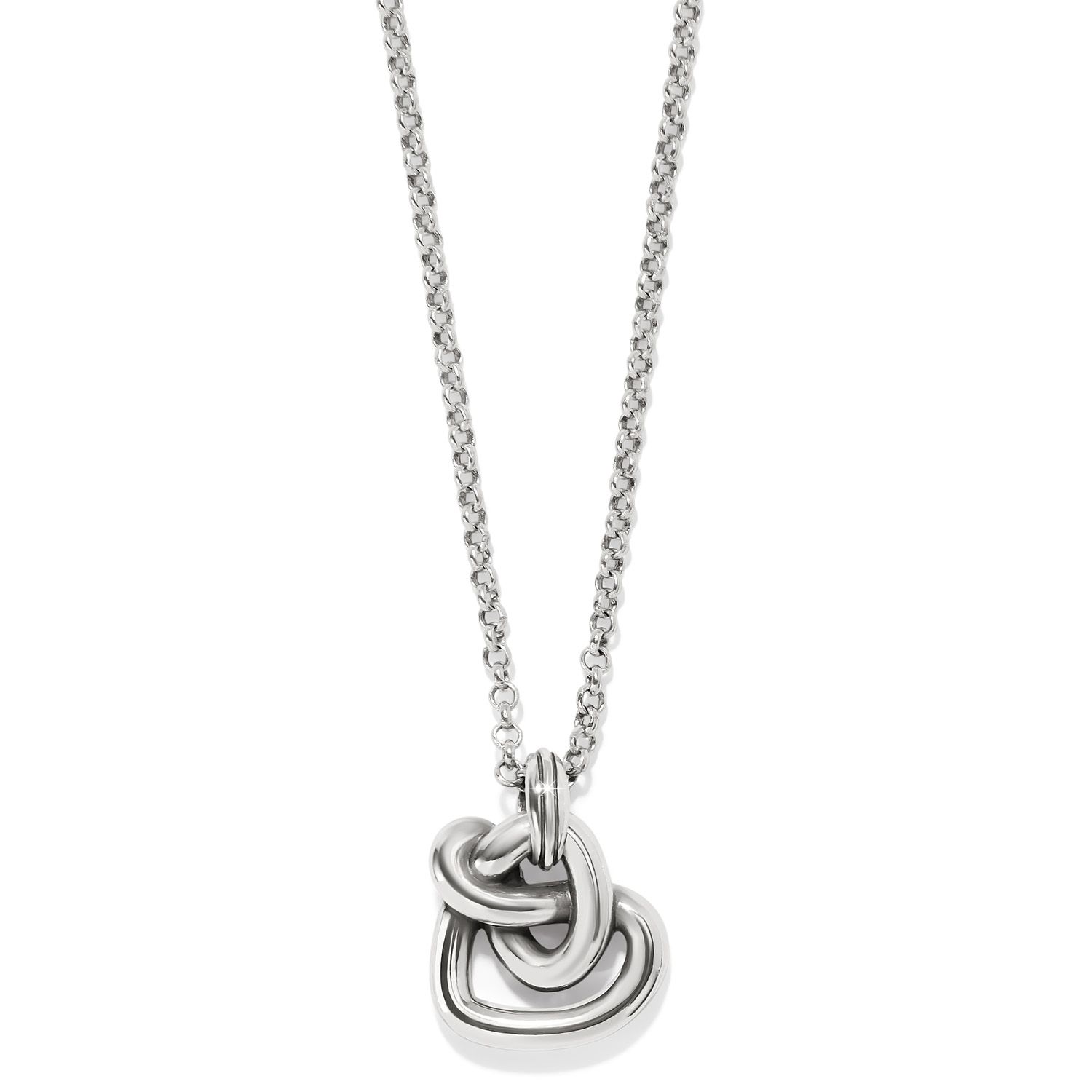 INTERLOK CURVE HEART NECKLACE