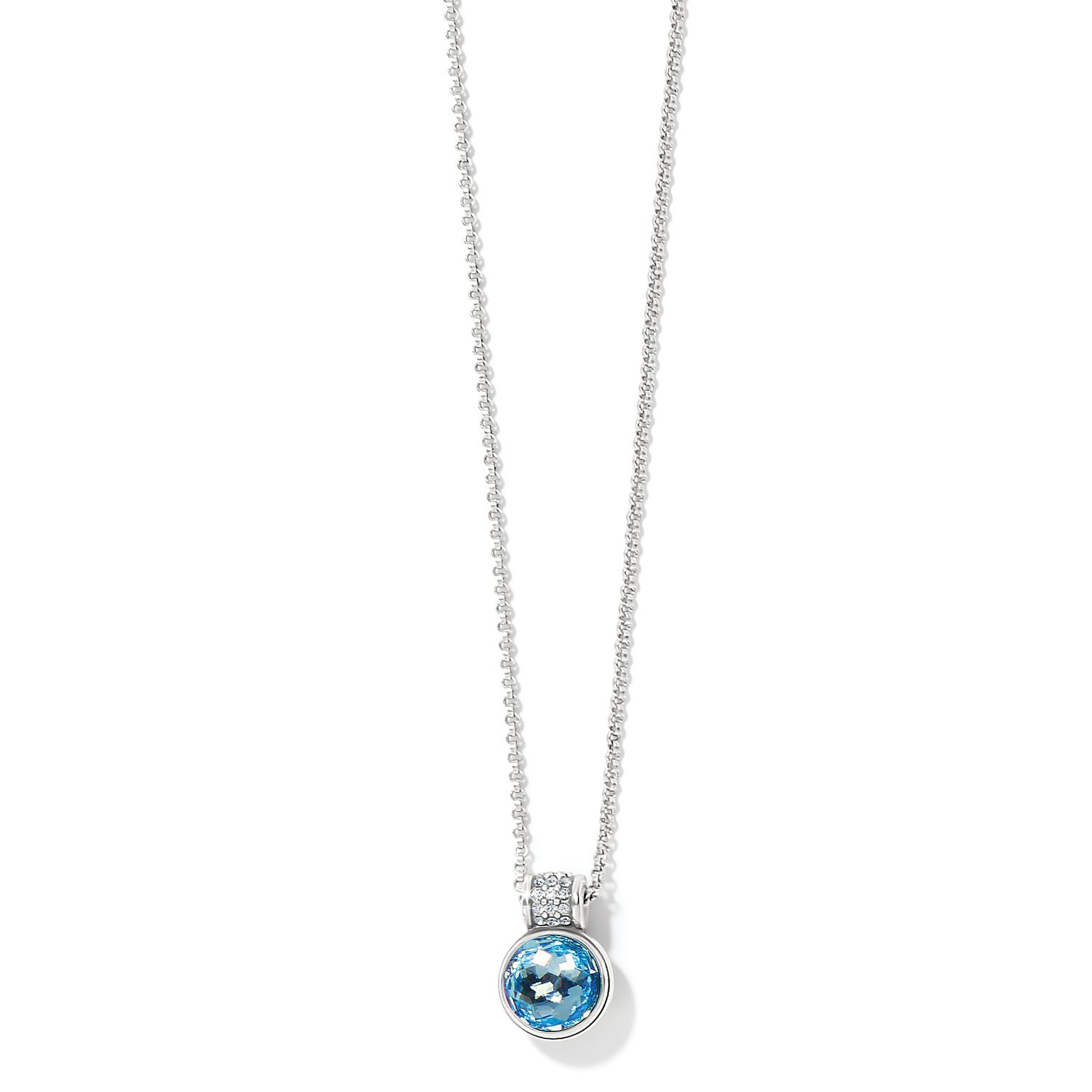 MERIDIAN AURORA PETITE NECKLACE-AQUA