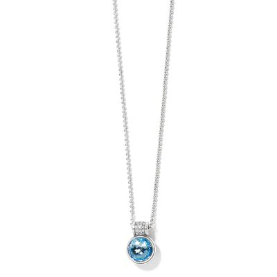 MERIDIAN AURORA PETITE NECKLACE-AQUA