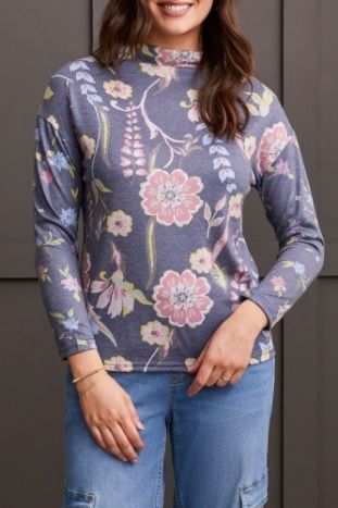 DROP SHOULDER  FUNNEL NECK
