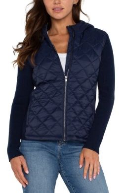 QUILTED HOODED SWEATER