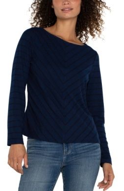 BOAT NECK KNIT TOP