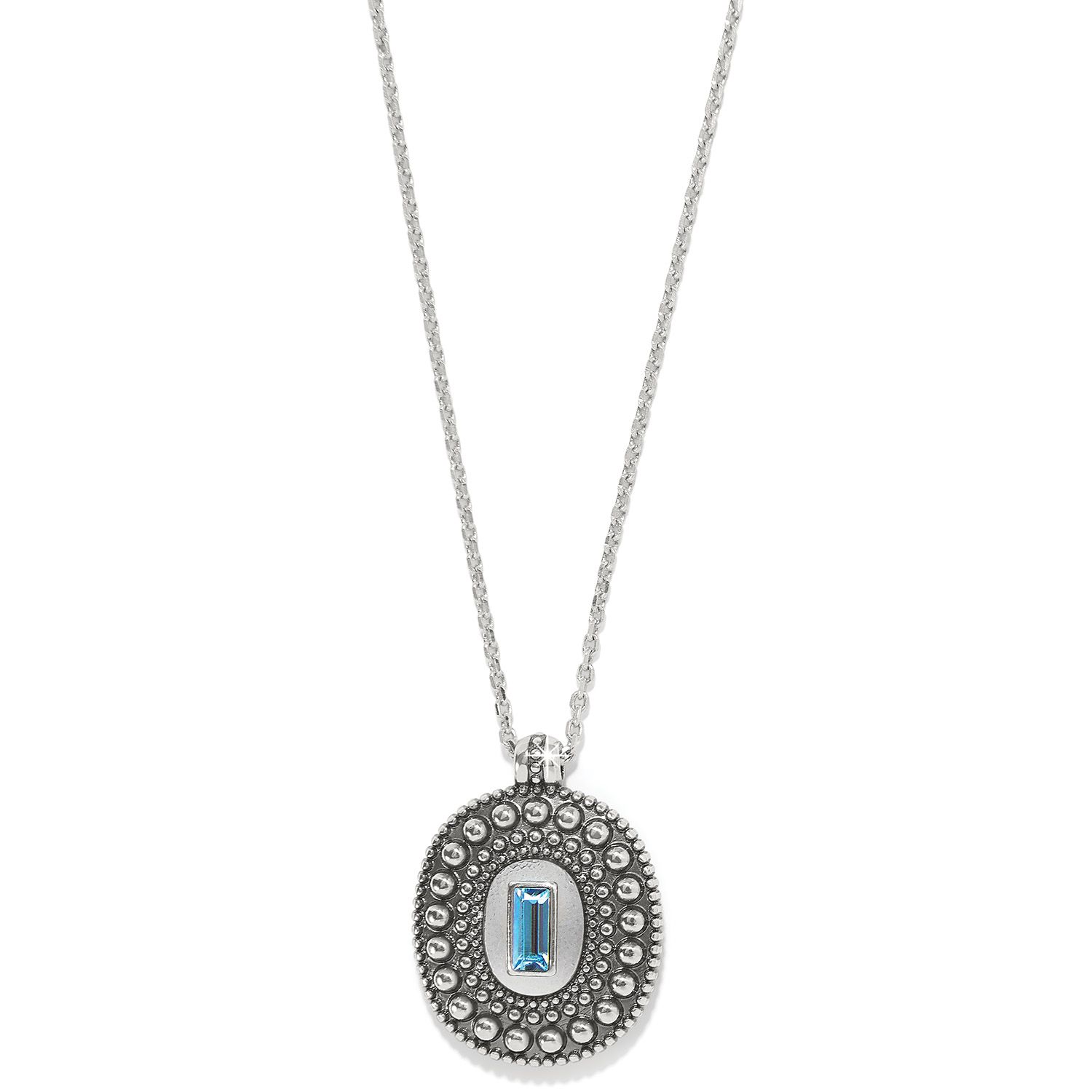 Pretty Tough Gem Necklace-Aqua