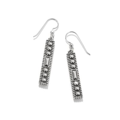 Pretty Tough Gem French Wire Earrings-Amethyst