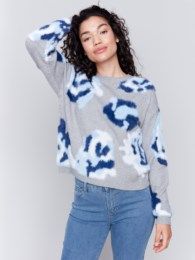 FLORAL JACQUARD SWEATER