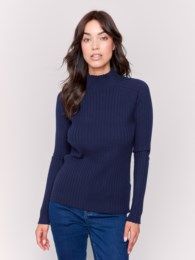 RIBBED FINE SWEATER