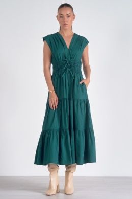 TEAL MIDI DRESS