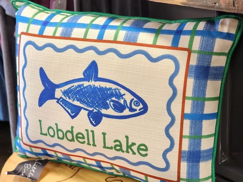 PLAID LAKE FISH PILLOWS