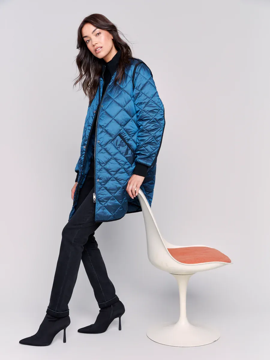 LONG QUILTED PUFFER