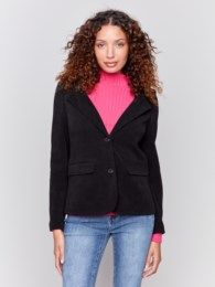 KNIT CORDUROY JACKET