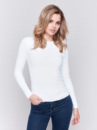 LONG SLEEVE RIB TOP