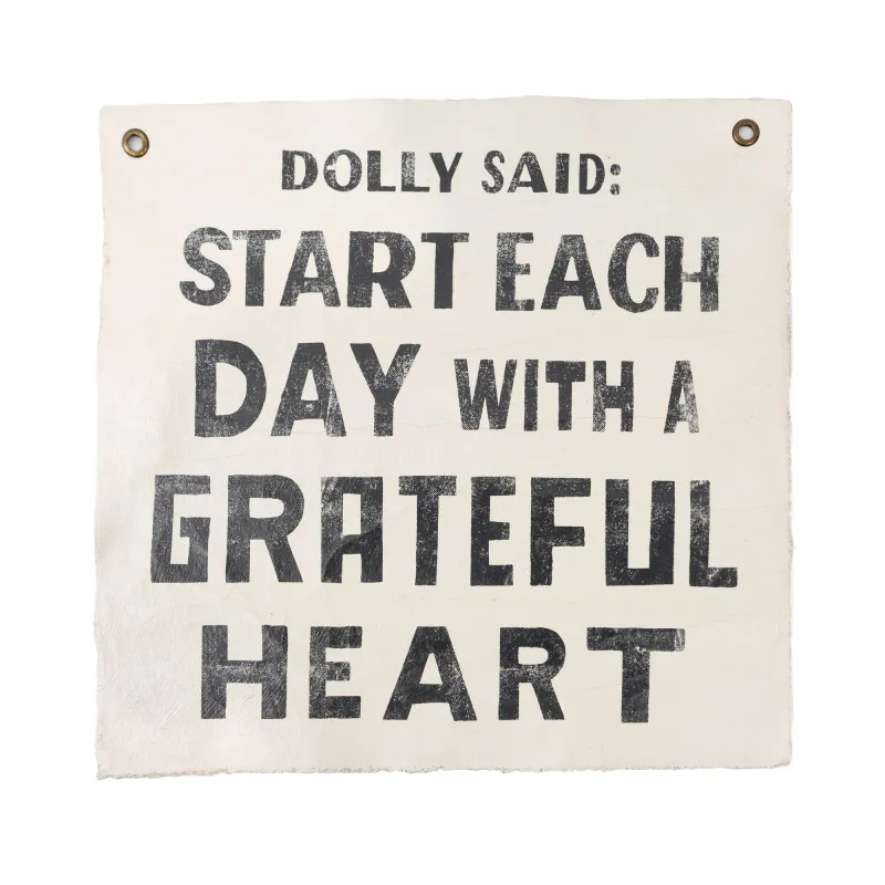 DOLLY SAID PAINTED WALL HANGING