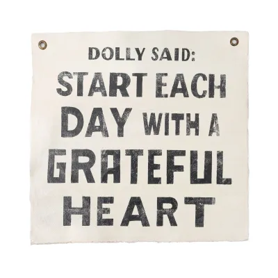 DOLLY SAID PAINTED WALL HANGING