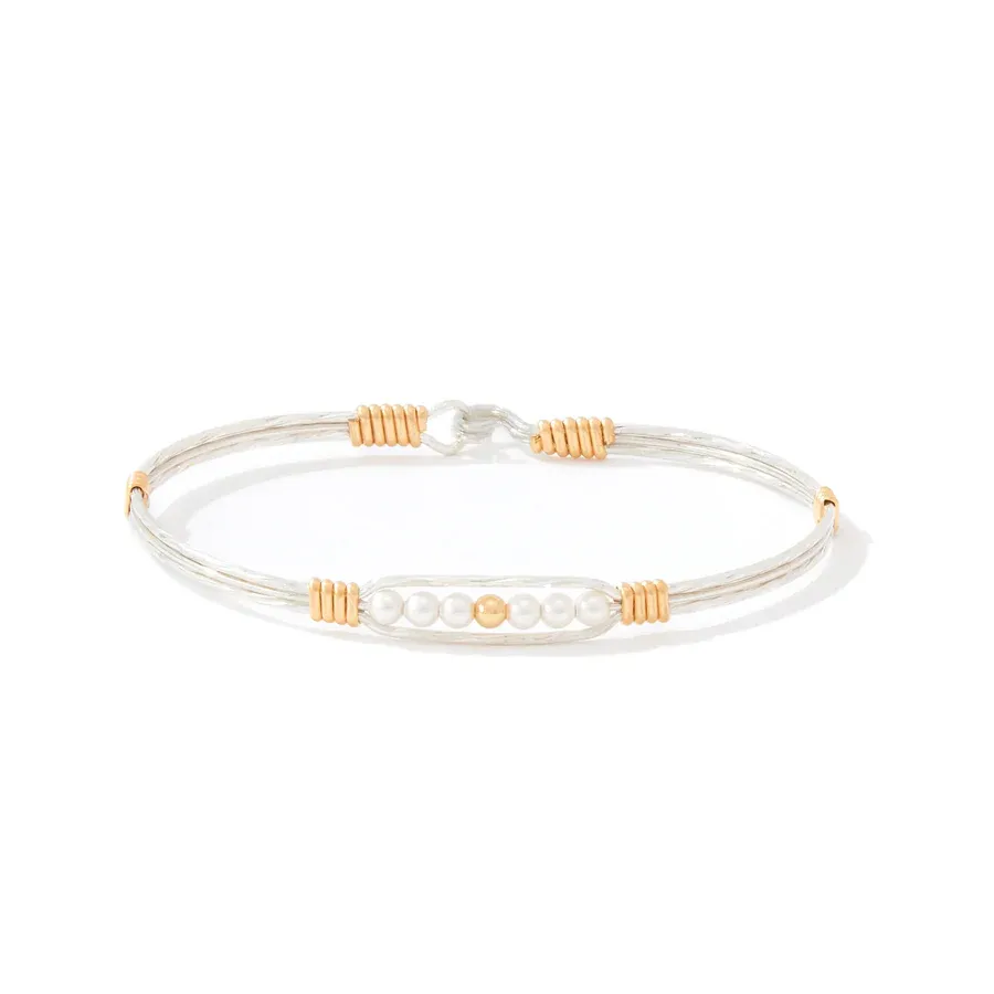 CREATION BRACELET SS W/14K ARTIST WIRE