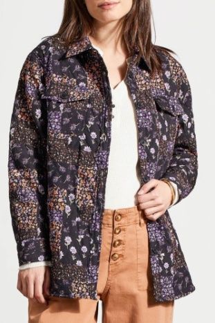 PRINTED QUILTED SHACKET