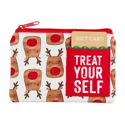 REINDEER LIGHT UP XMAS POUCH