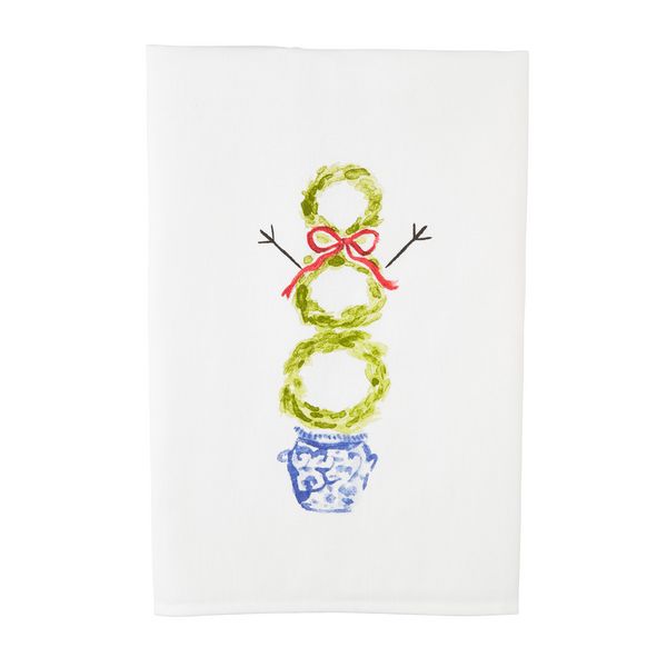 SNOWMAN XMAS TOPIARY TOWEL