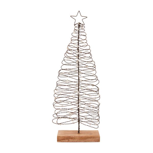 LG BEADED WIRE TREE SITTER
