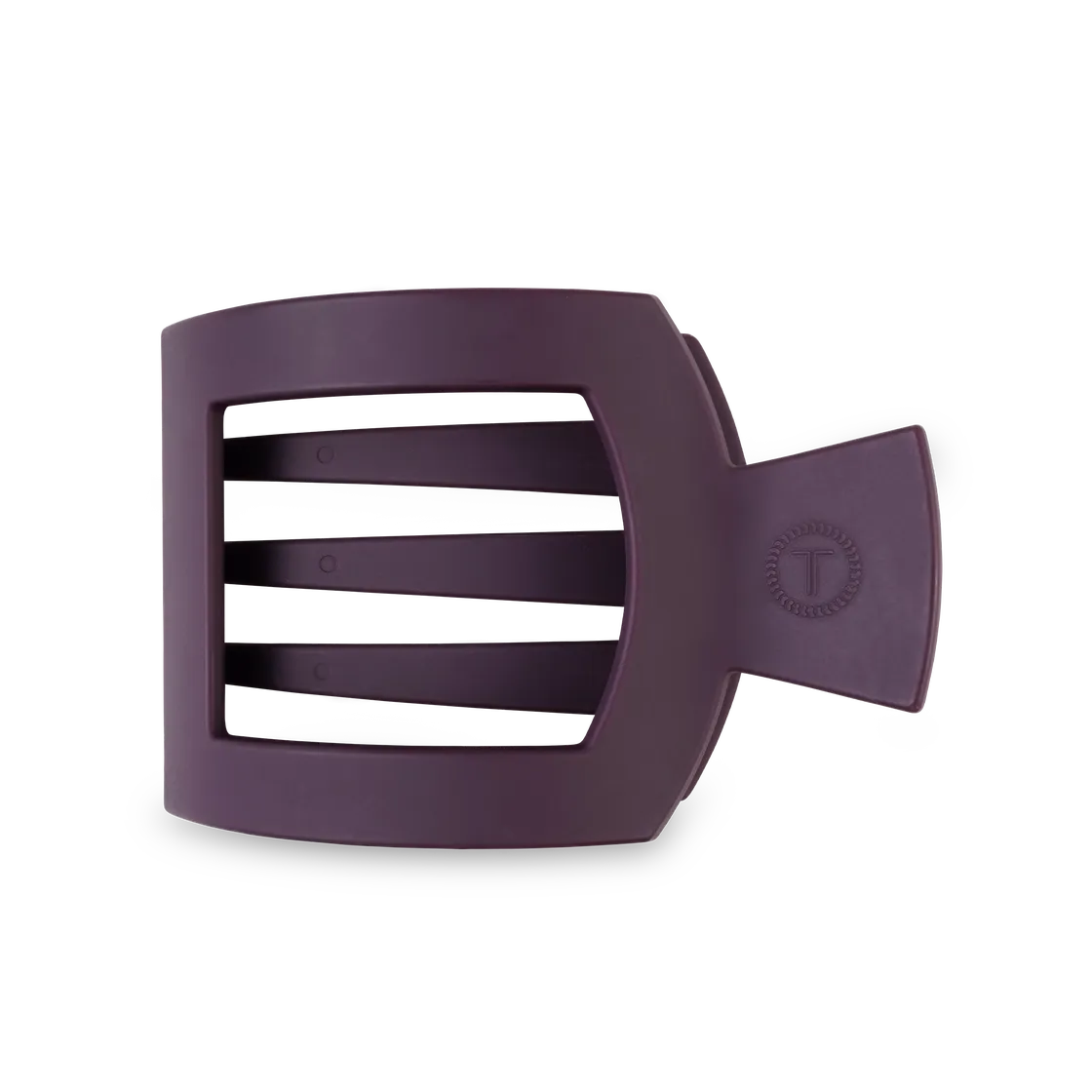 Square Flat Hair Clip | Large|  Burgundy Bliss