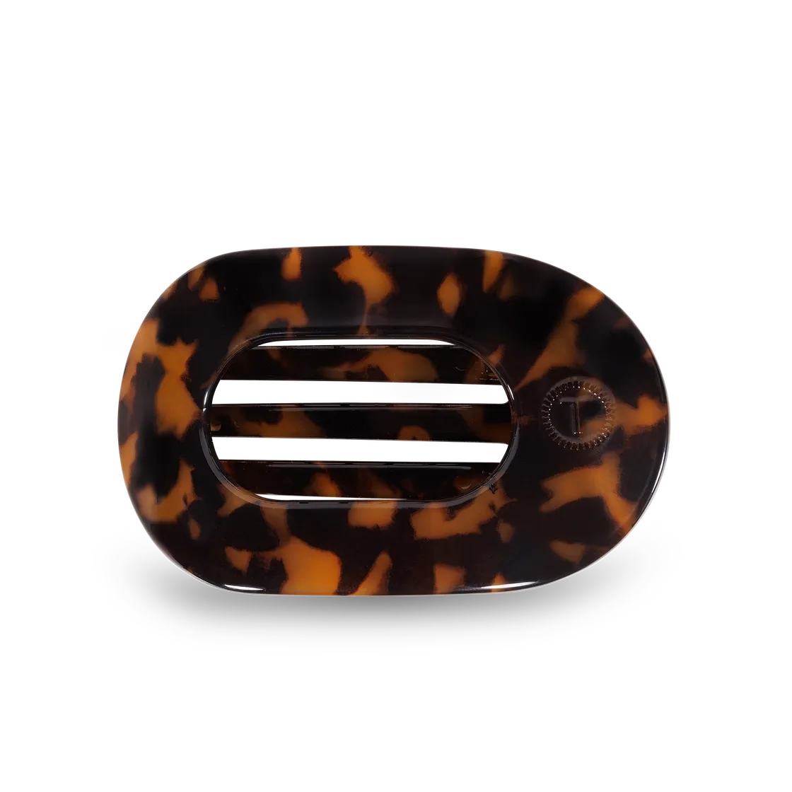 Round Flat Hair Clip | Small | Tortoise