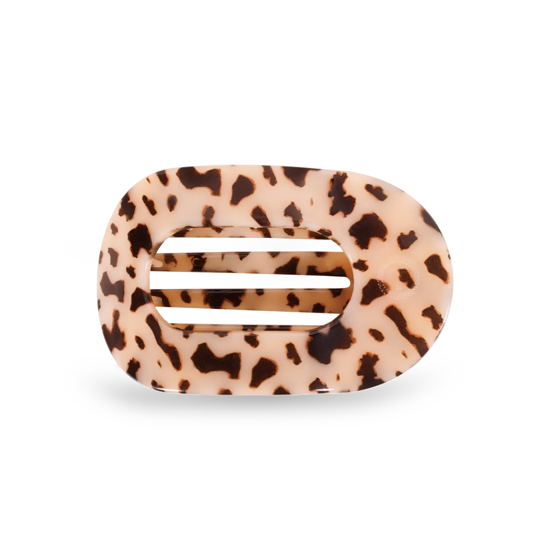 Round Flat Hair Clip | Med. | Blonde Tortoise