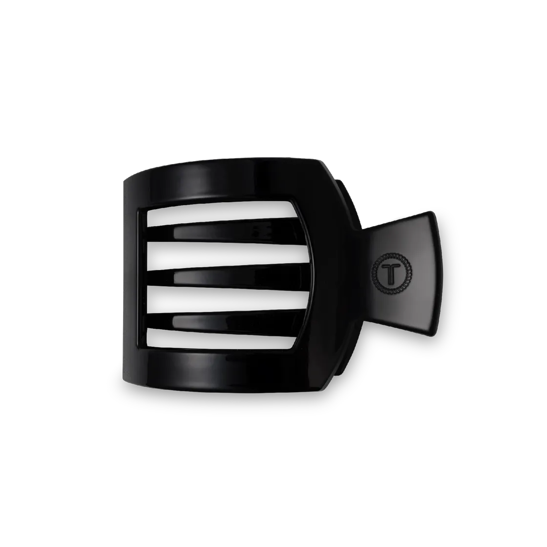 Square Flat Hair Clip | Small | Jet Black
