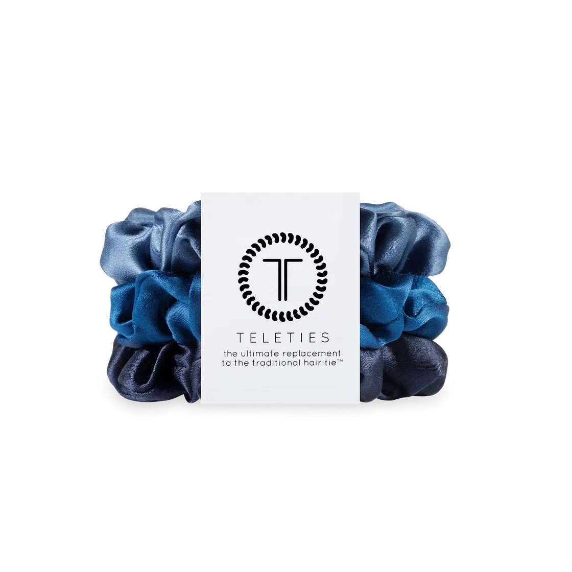 Silk Hair Scrunchie | Large | Midnight Rain