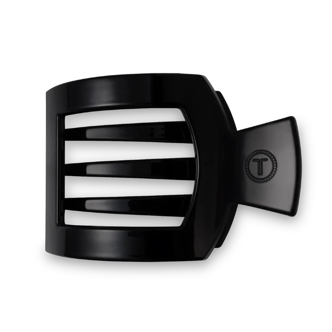 Square Flat Hair Clip | Large | Jet Black