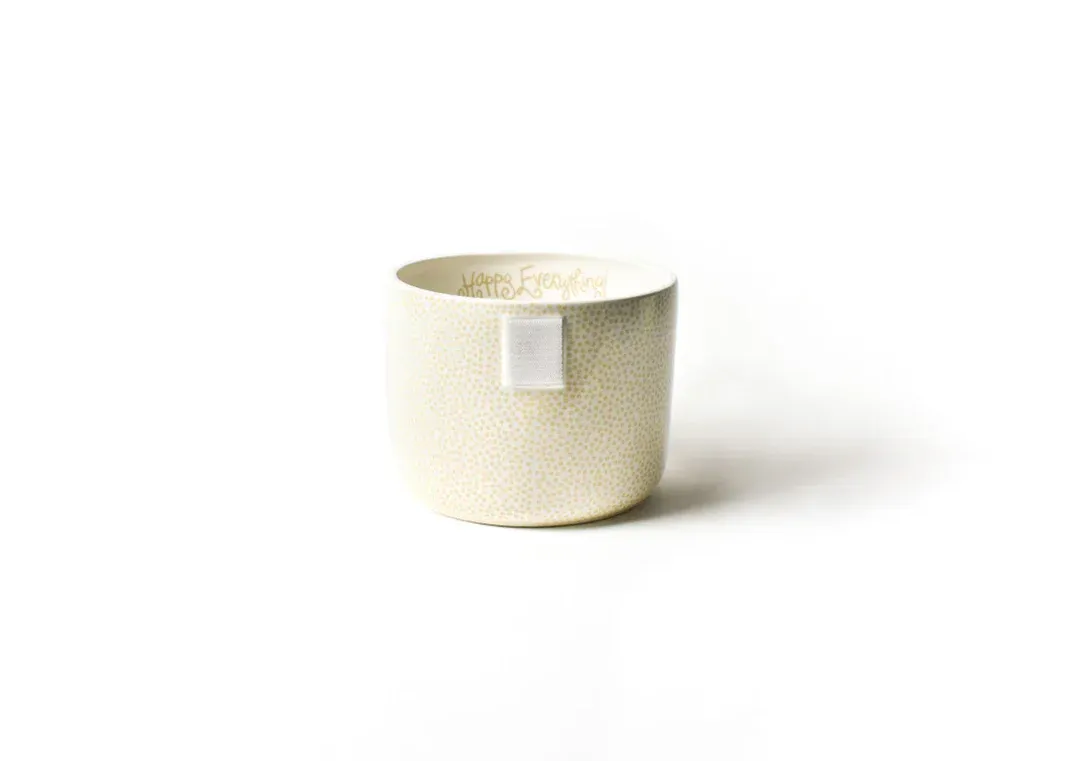 Neutral Small Dot Happy Everything Mini Bowl